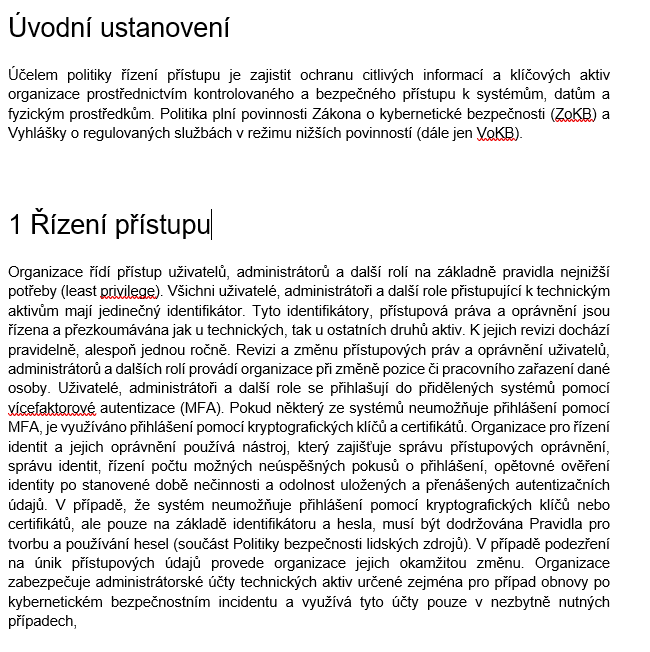 Politika řízení přístupu