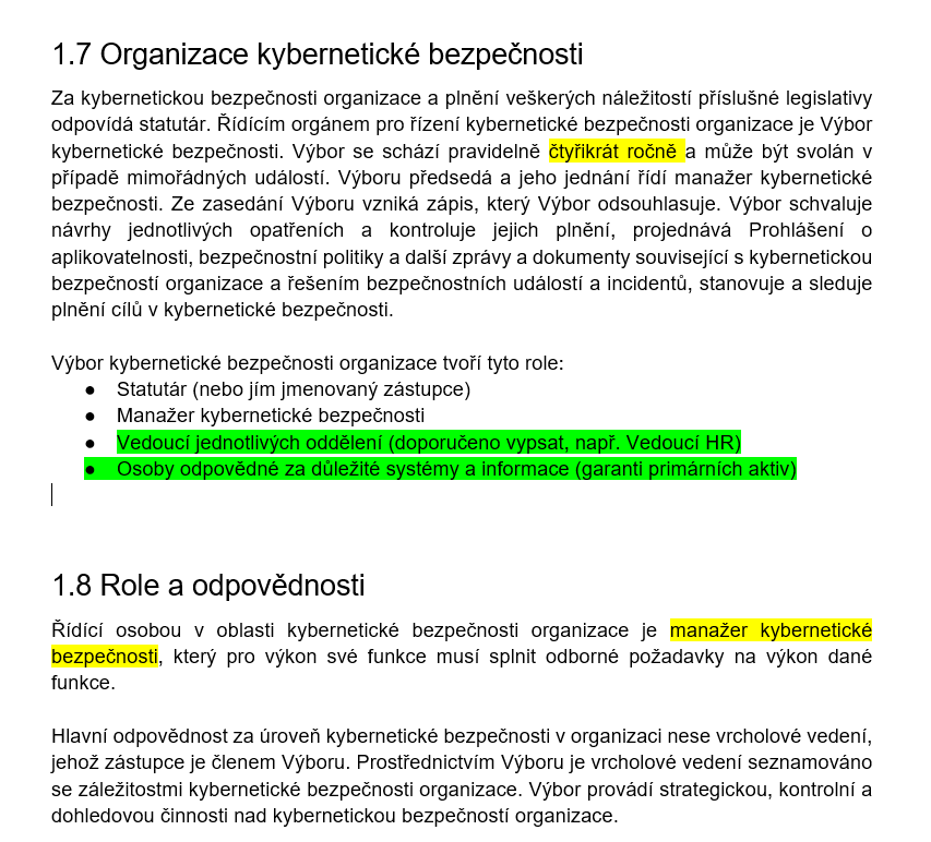 Politika zajišťování minimální úrovně kybernetické bezpečnosti