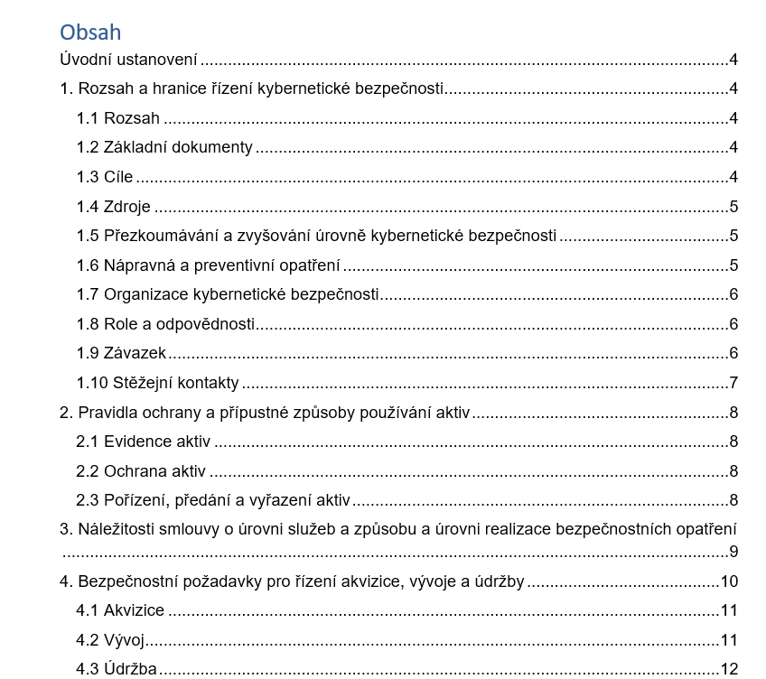 Politika zajišťování minimální úrovně kybernetické bezpečnosti