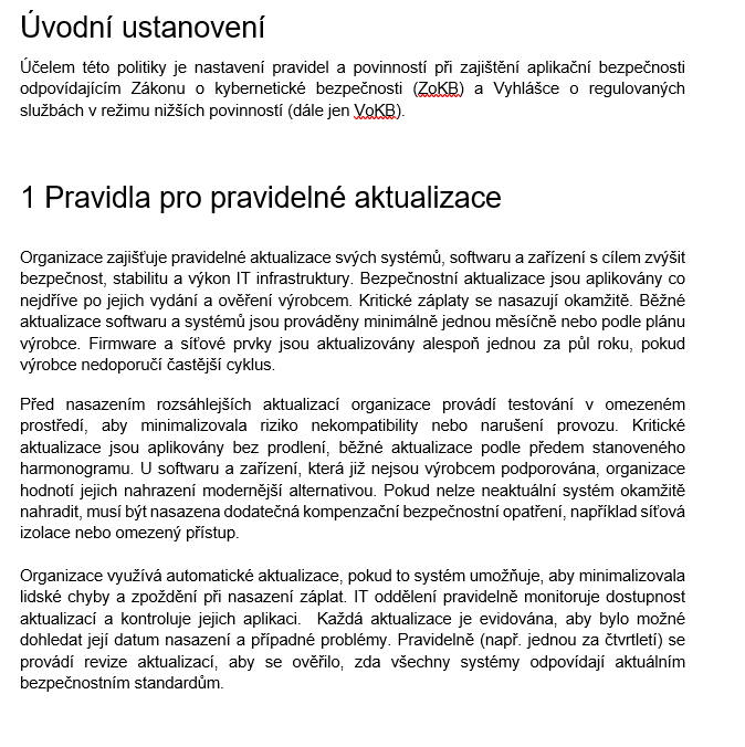 Politika aplikační bezpečnosti