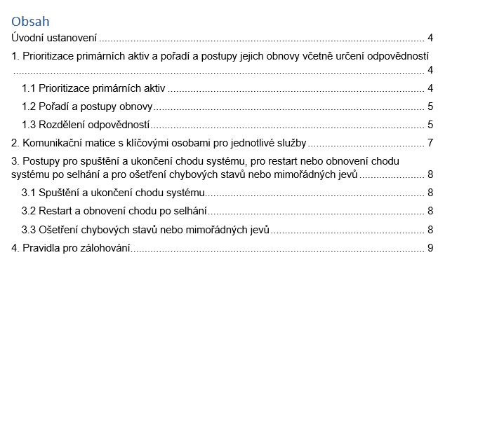 Politika řízení kontinuity činností